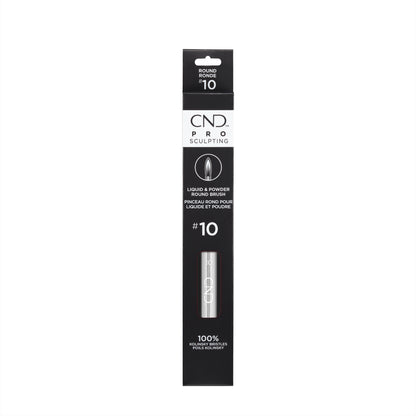 CND Pro Sculpting Liquid & Powder Round Brush, #10