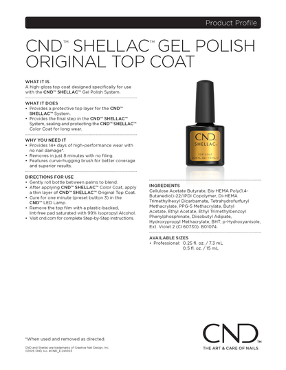 CND Shellac, UV Top Coat