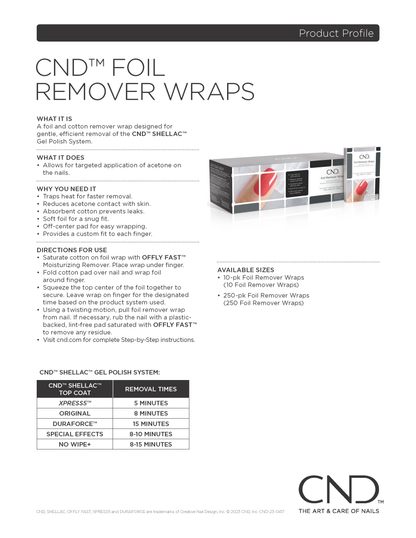 CND Foil Remover Wraps