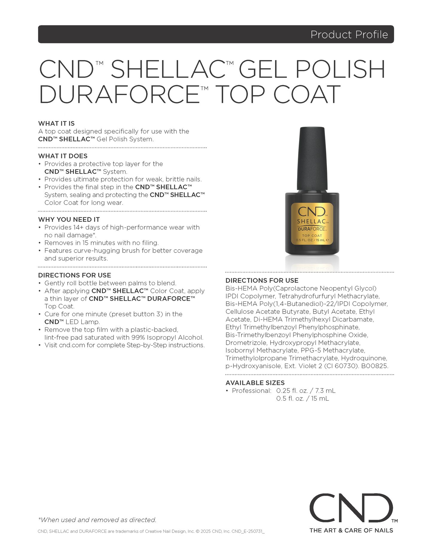 CND Shellac, Duraforce Top Coat