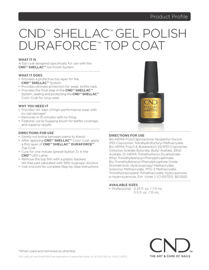 CND Shellac, Duraforce Top Coat