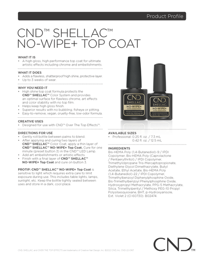 CND Shellac No Wipe Top Coat