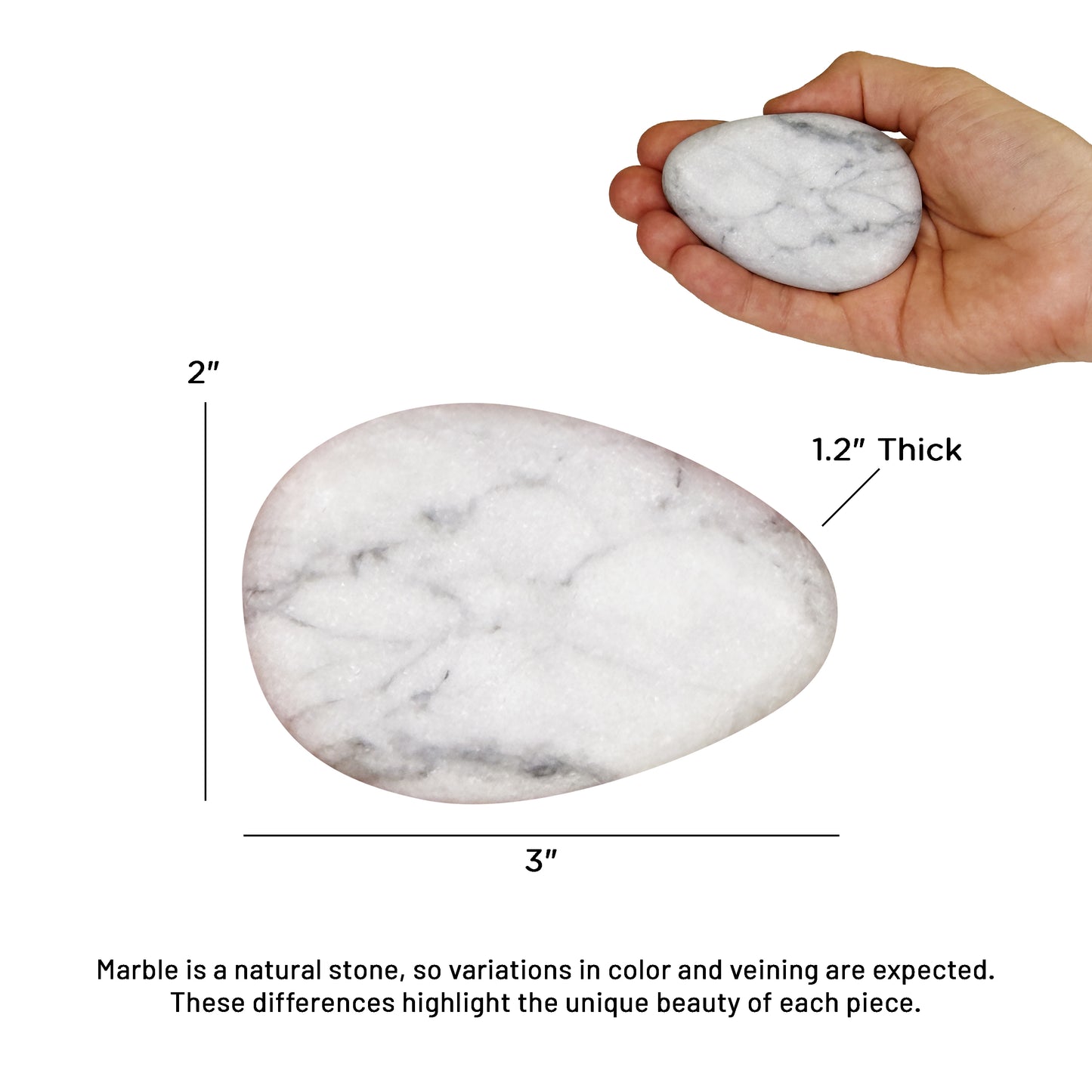 Theratools Marble Eye Stone Set, 1 pair