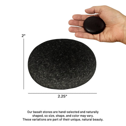 Theratools Professional Warming Tray Basalt Stone Set, 29 Stones