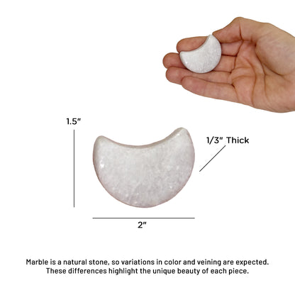 Theratools Marble Half Moon Stones Set, 1 pair