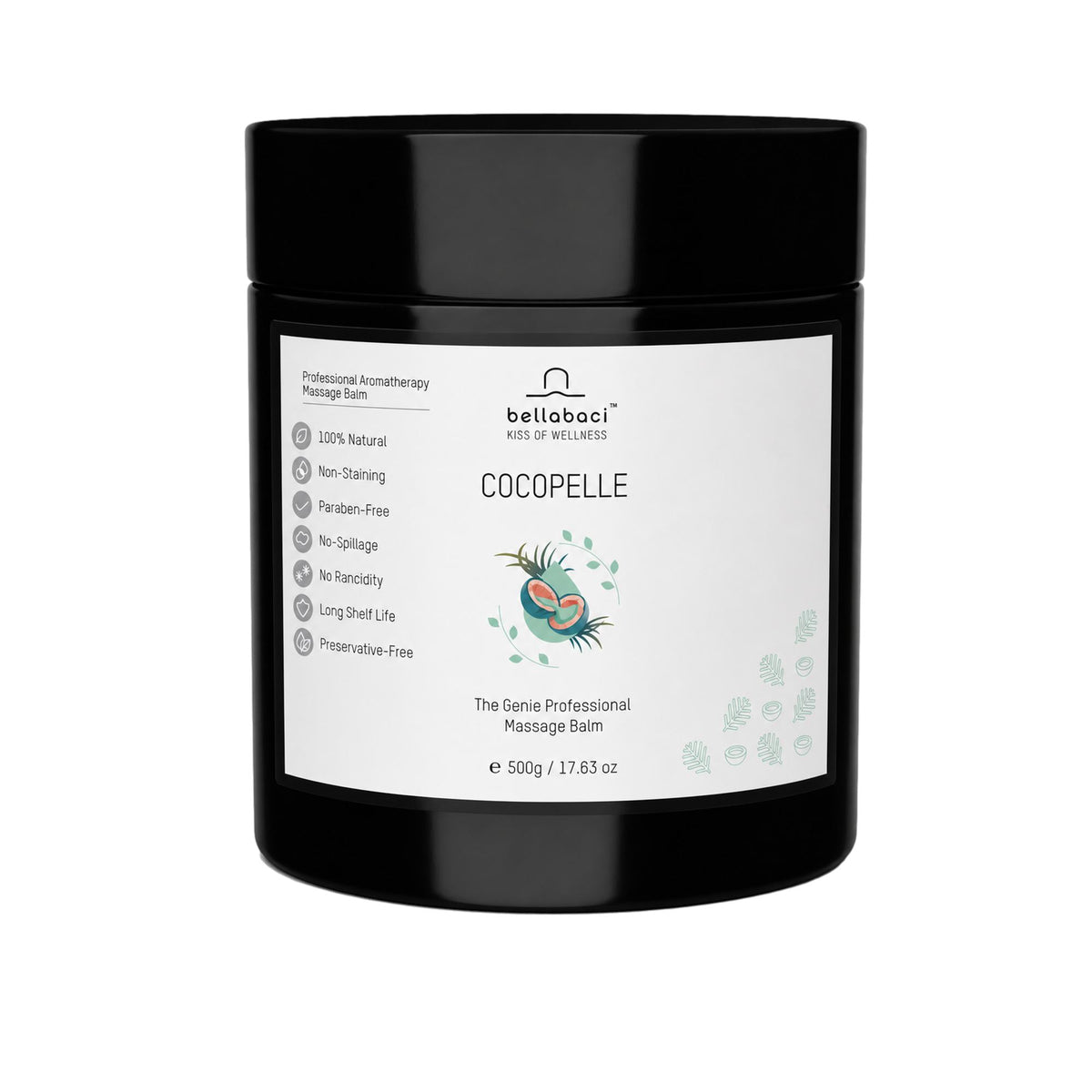Bellabaci Cocopelle Wellness Balm, Unscented, 17.63 oz