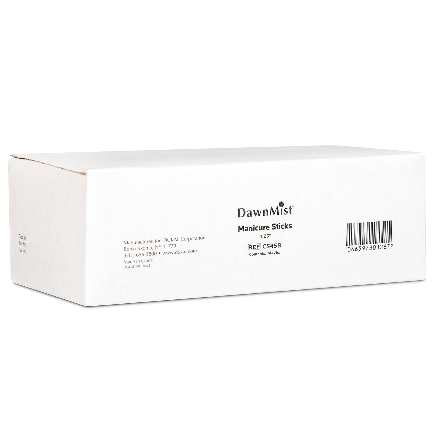 Dukal Wood Manicure Sticks, 4.25", 144 ct