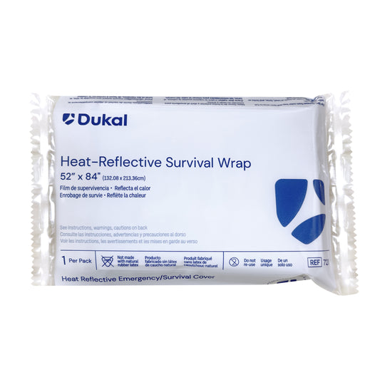Dukal Body Toaster Mylar Spa Wrap, 52" x 84", 1 ct