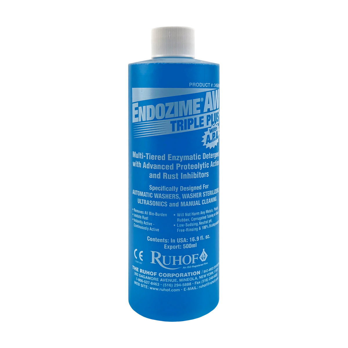Endozime AW Triple Plus Enzymatic Detergent, 16.9 oz