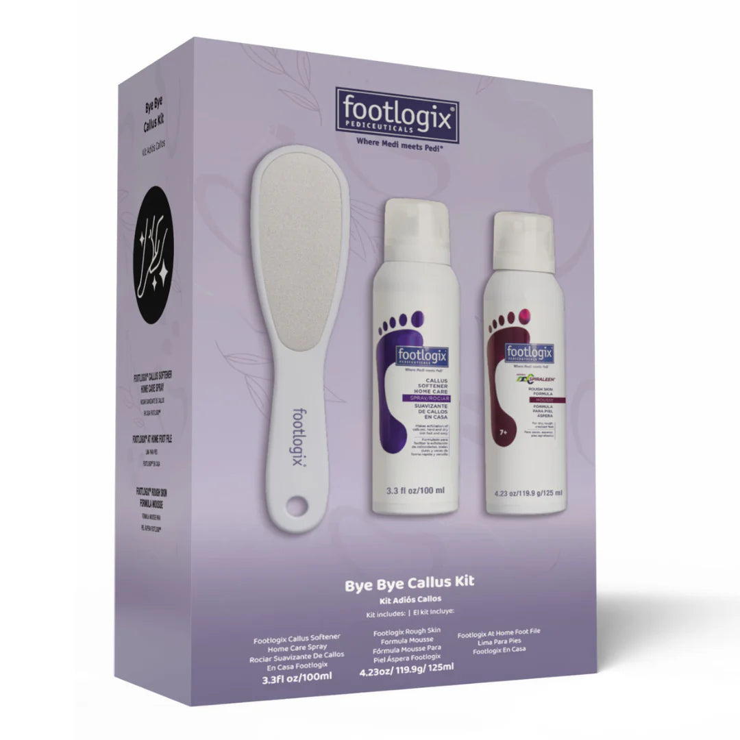 Footlogix Bye Bye Callus Kit, 3 Piece