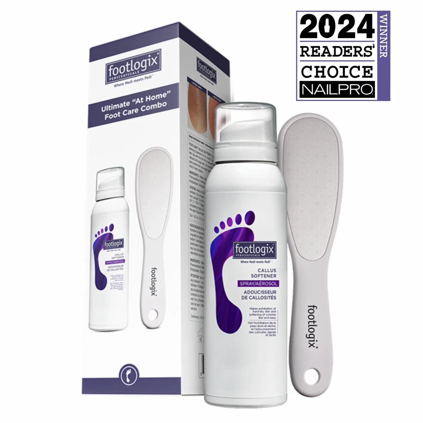 Footlogix Bye Bye Callus Kit, 3 Piece
