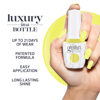 Gelish Gel Polish, Lemon Drop Lush, 0.5 fl oz