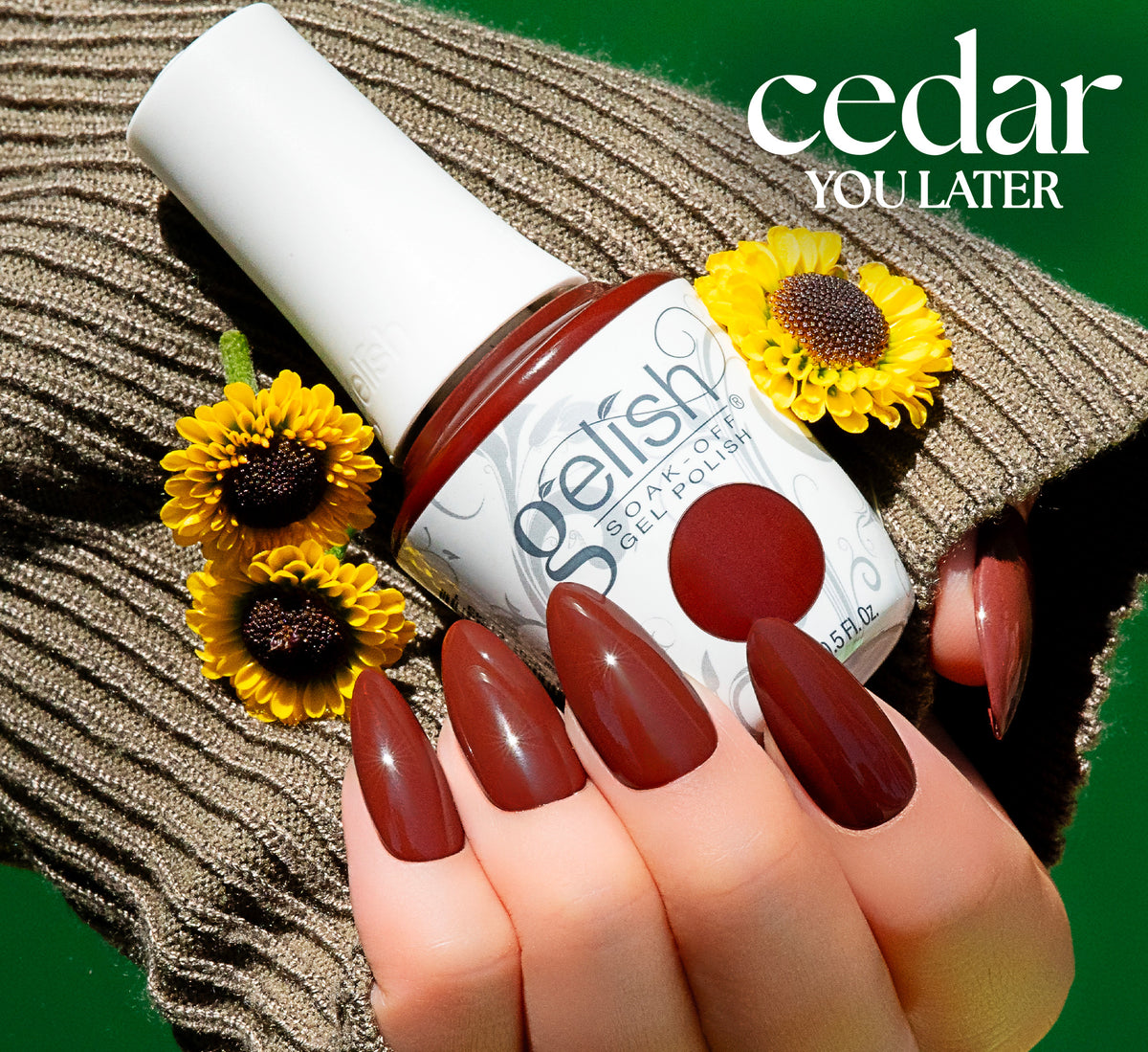 Gelish Gel Polish, Cedar You Later, 0.5 fl oz