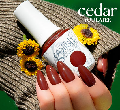 Gelish Gel Polish, Cedar You Later, 0.5 fl oz