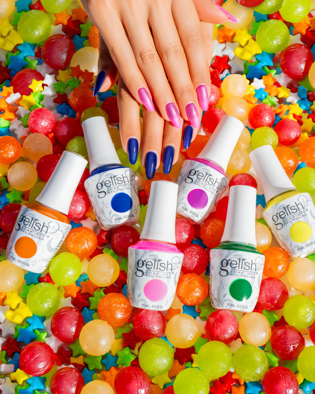 Gelish Morgan Taylor, Keep It Juicy Mixed Collection Display, 12 Piece