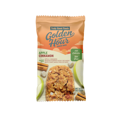 Truly Good Foods Golden Hour Snack Bar, Apple Cinnamon, 1 oz, 48 ct