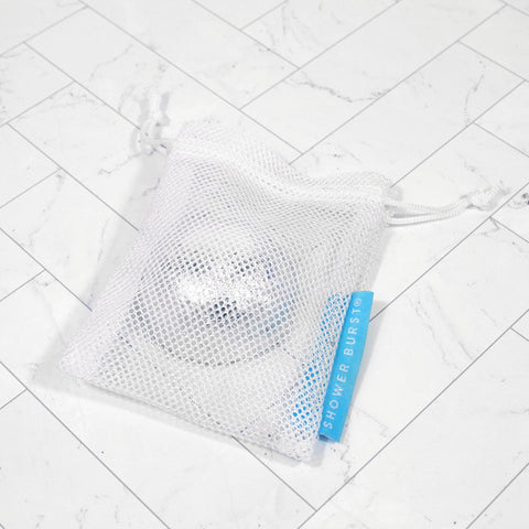 Image of Shower Burst Inside White Mesh Bag 