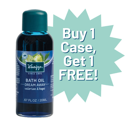 Kneipp Bath Oil, Dream Away Valerian & Hops, 0.67 fl. oz, 12 pack BOGO, 24 ct.