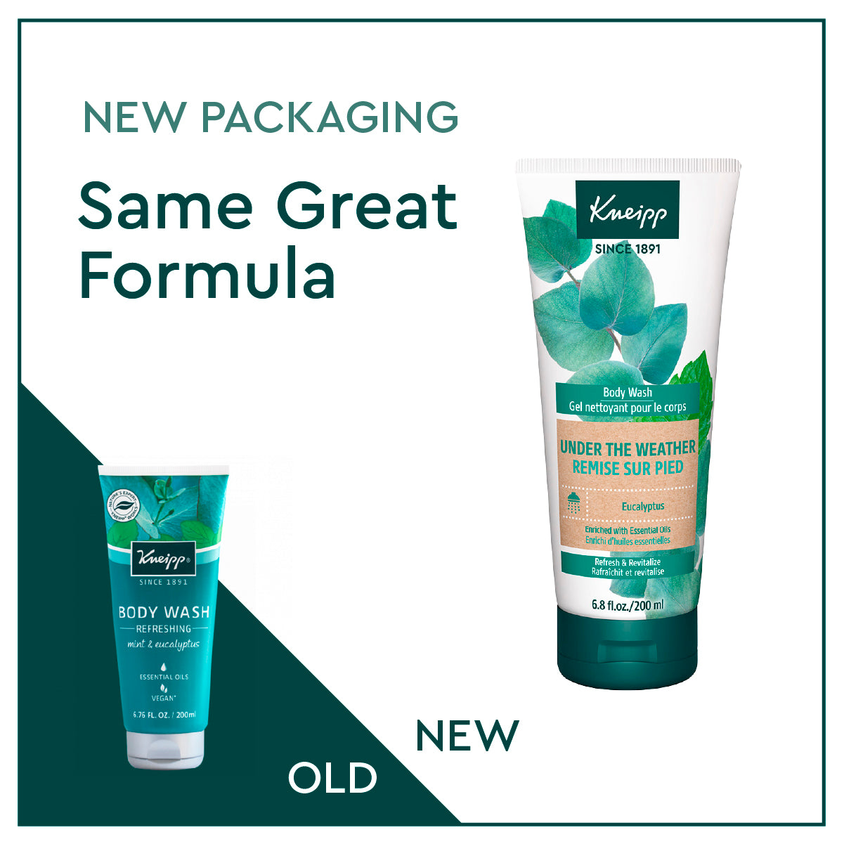 Kneipp Body Wash, Under the Weather Eucalyptus, 6.76 fl oz Universal