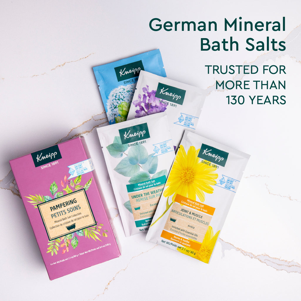 Kneipp Pampering Mineral Bath Salt Set, 4pc