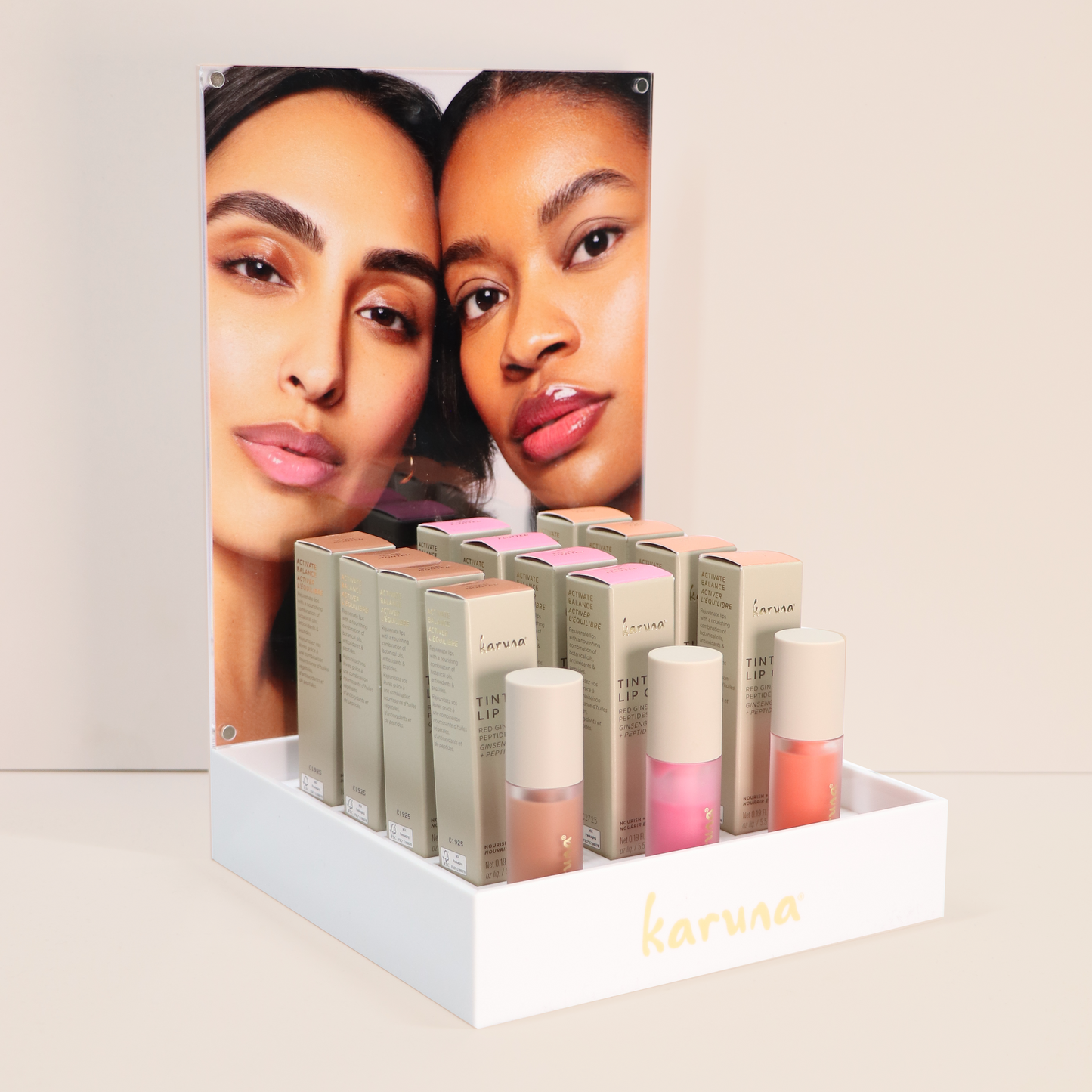 Karuna Tinted Lip Oils Magnetic Display