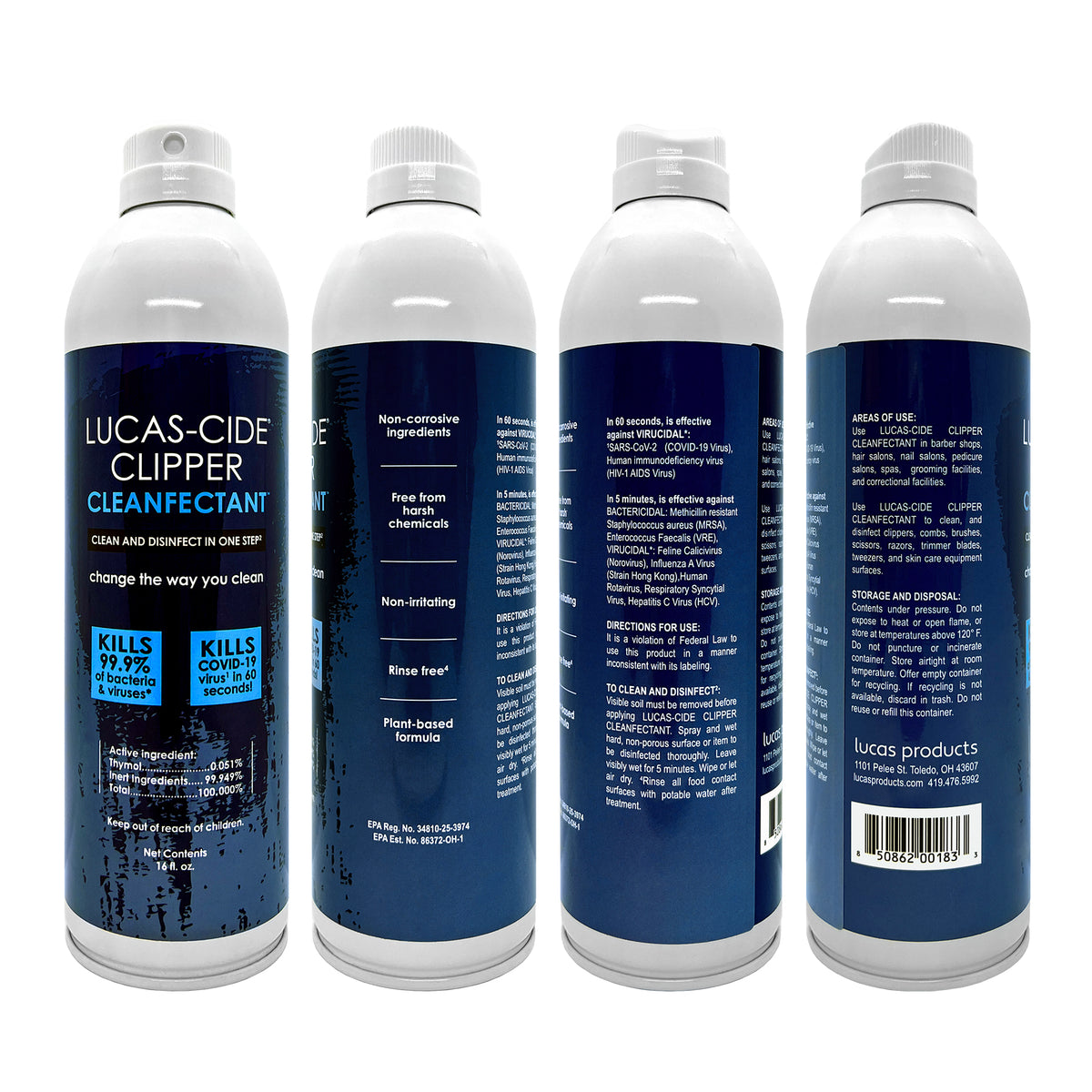 Lcs Clean Lucas-Cide Clipper Cleanfectant, 16 oz. – Universal Companies