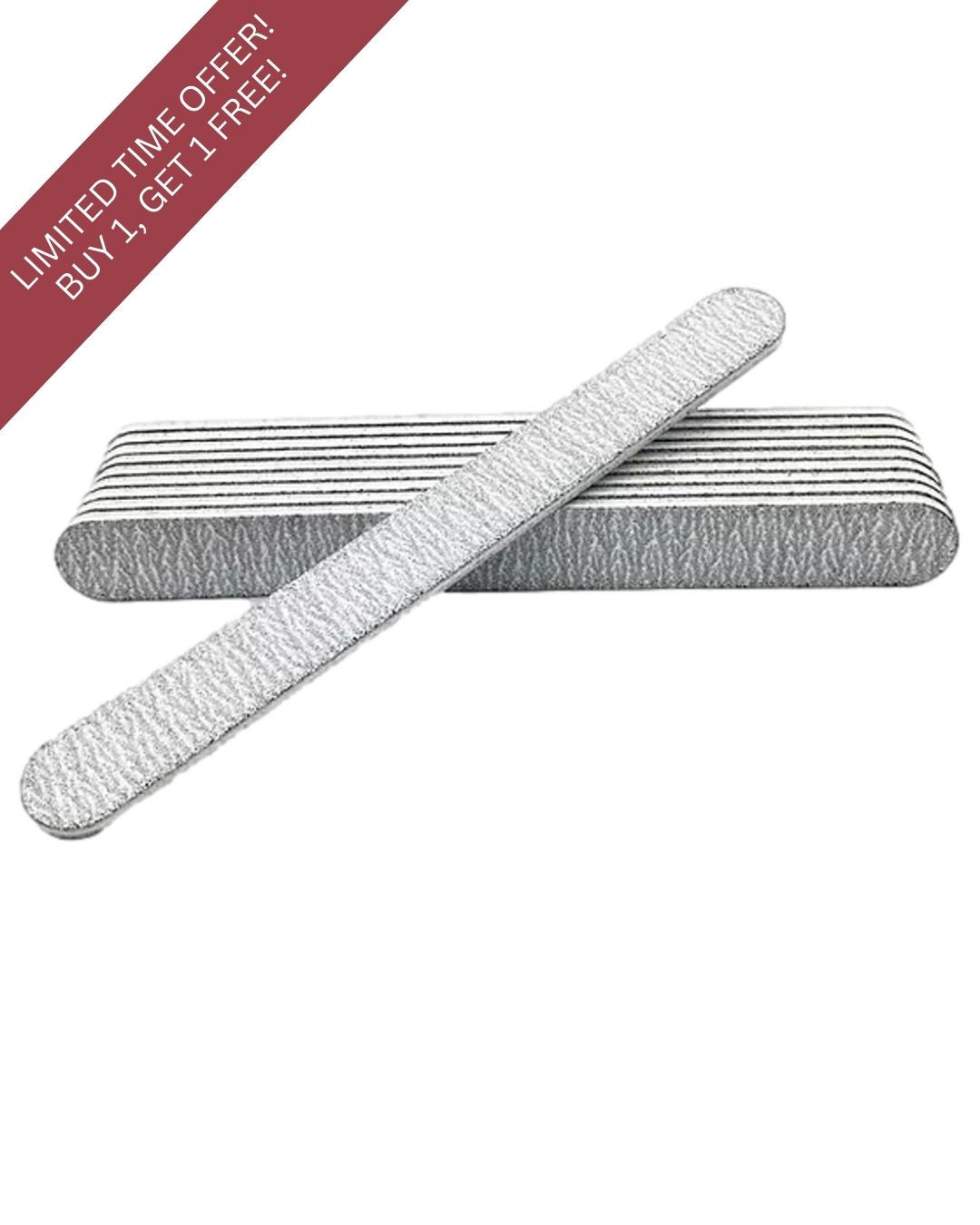 Buy One, Get One Free! Premium Zebra Cushion File, White Core, 80/100 grit, 50 ct