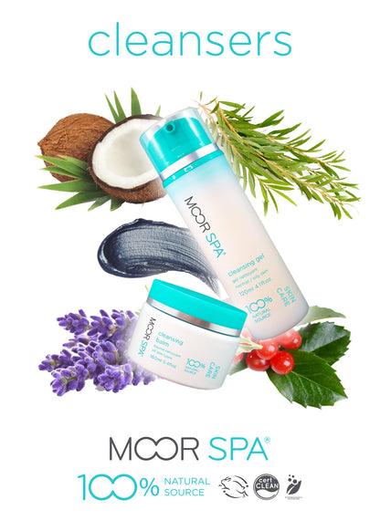 Moor Spa Product Category Display, Cleansers