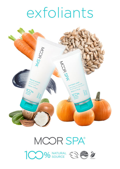 Moor Spa Product Category Display, Exfoliants
