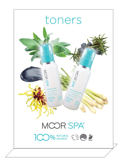 Moor Spa Product Category Display, Toners