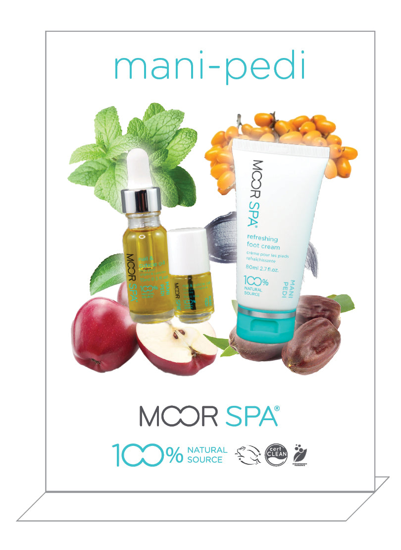 Moor Spa Product Category Display, Mani-Pedi