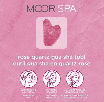 Moor Spa Rose Quartz Gua Sha Stone