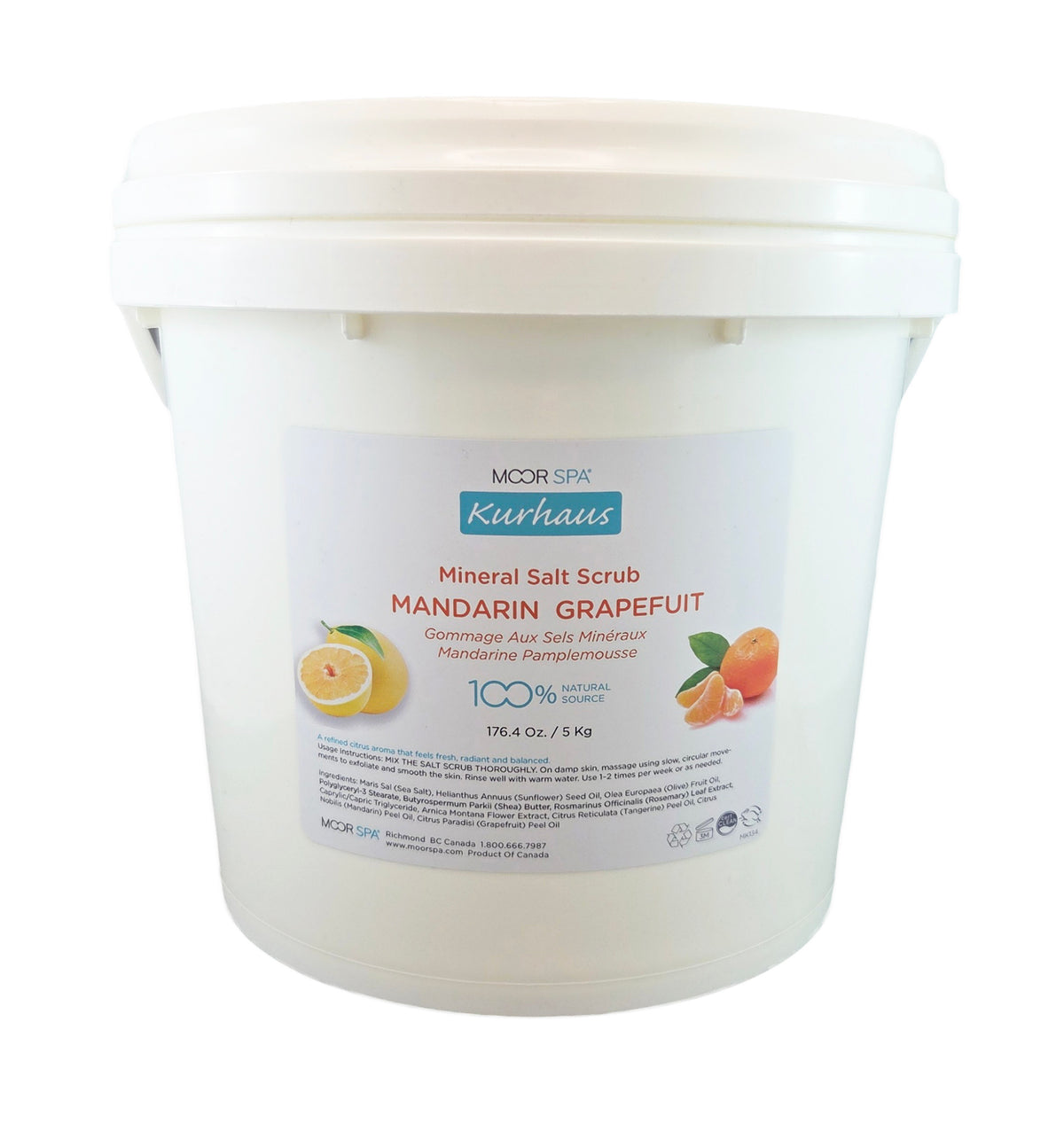 Kurhaus Mineral Salt Scrub, Mandarin & Grapefruit