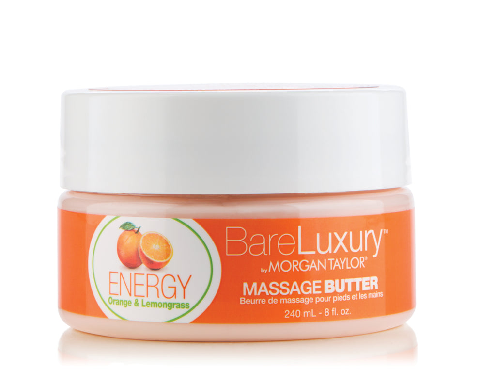 BareLuxury by Morgan Taylor, Massage Butter, Energy Orange & Lemongrass, 8 oz