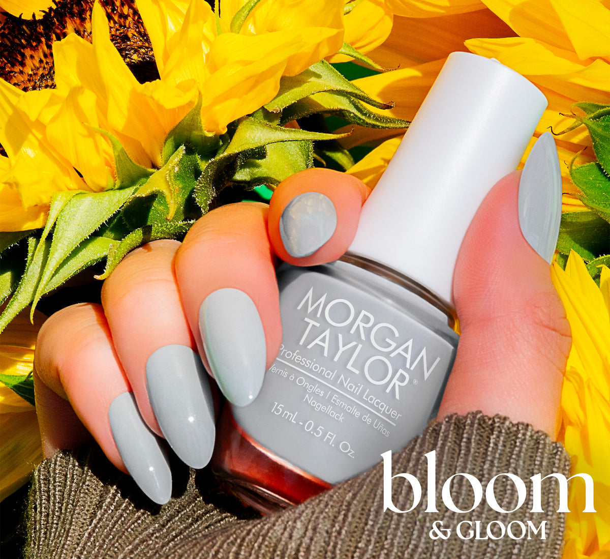 Morgan Taylor Lacquer, Bloom & Gloom, 0.5 fl oz