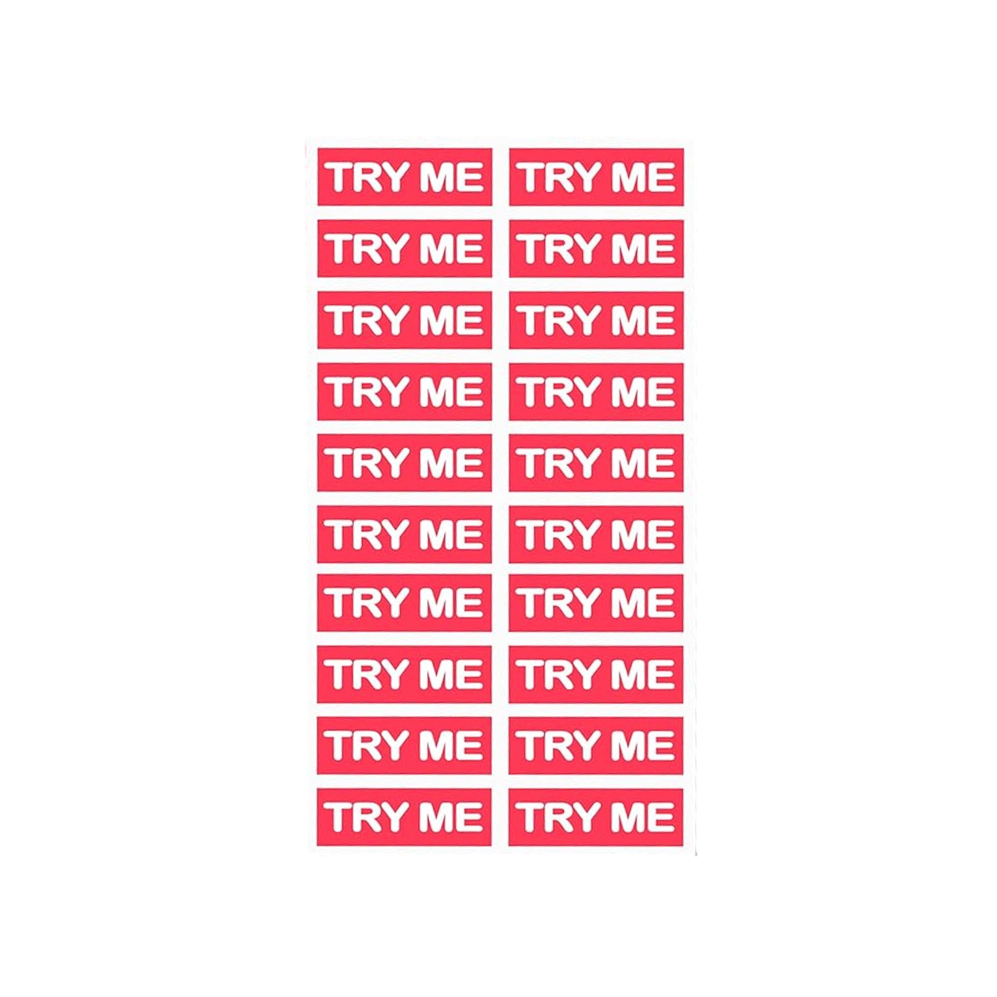 Try Me Sticker, Pink, 20 ct – Universal Companies