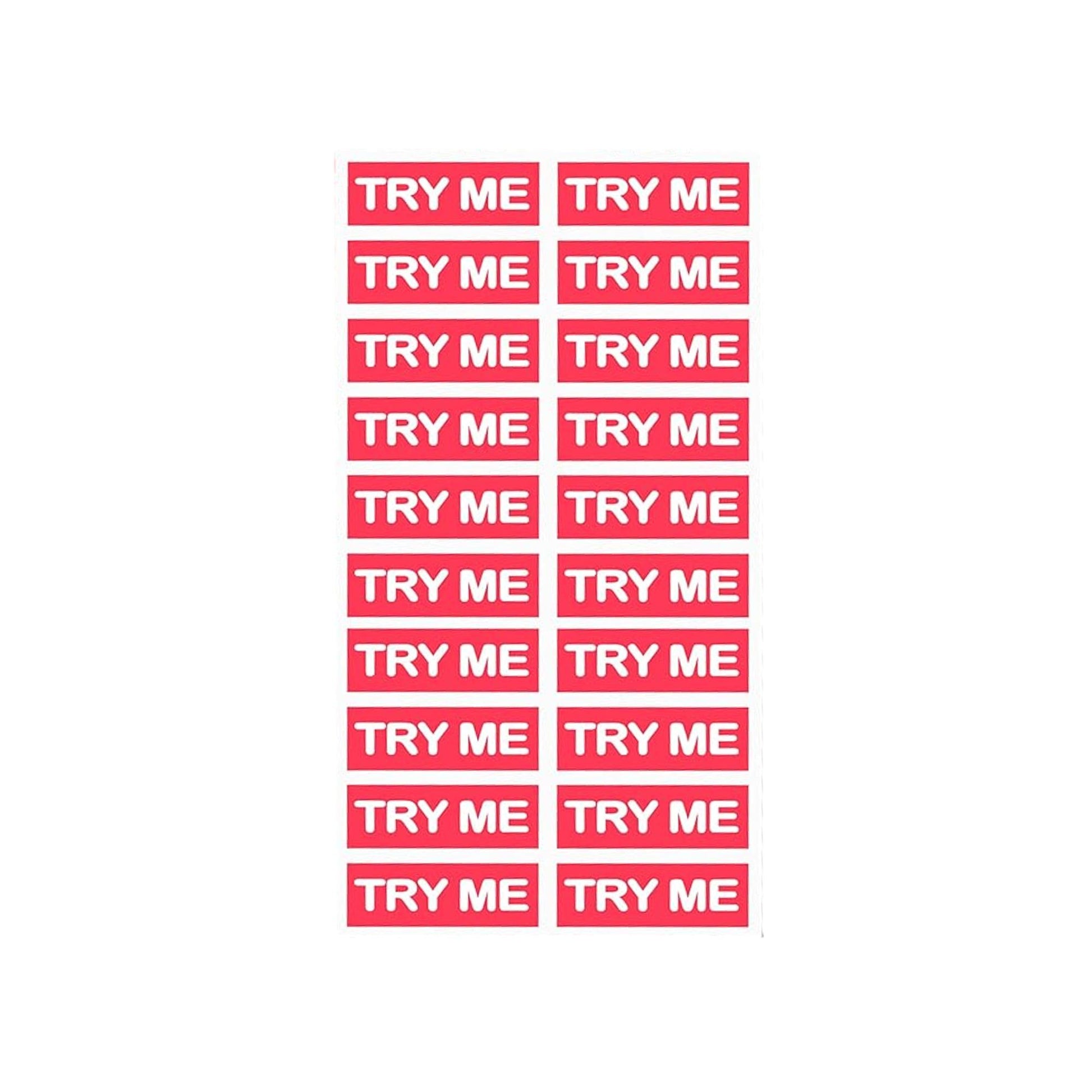 Try Me Sticker, Pink, 20 ct – Universal Companies