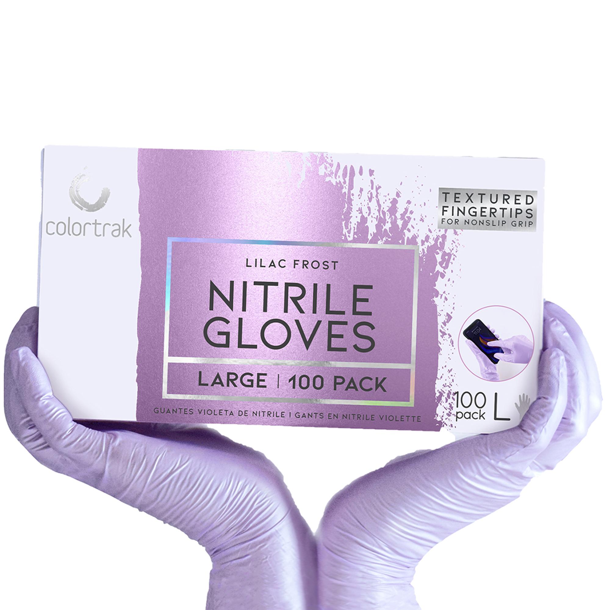 Colortrak Luminous Nitrile Gloves, Lilac Frost, 100 ct – Universal