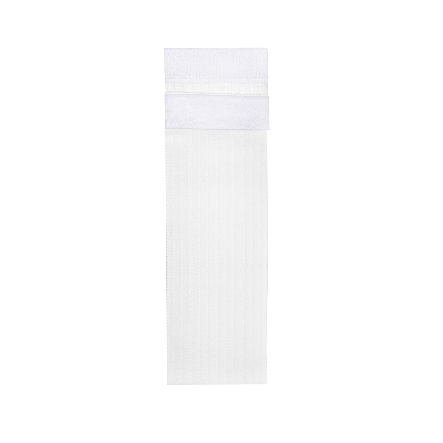 Elastic Headbands with Velcro Closure, White, 48 ct