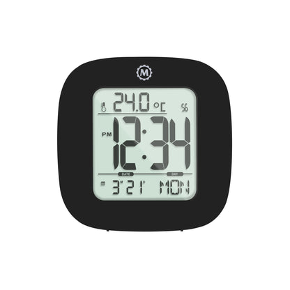 Large Display Compact Alarm Clock, Black