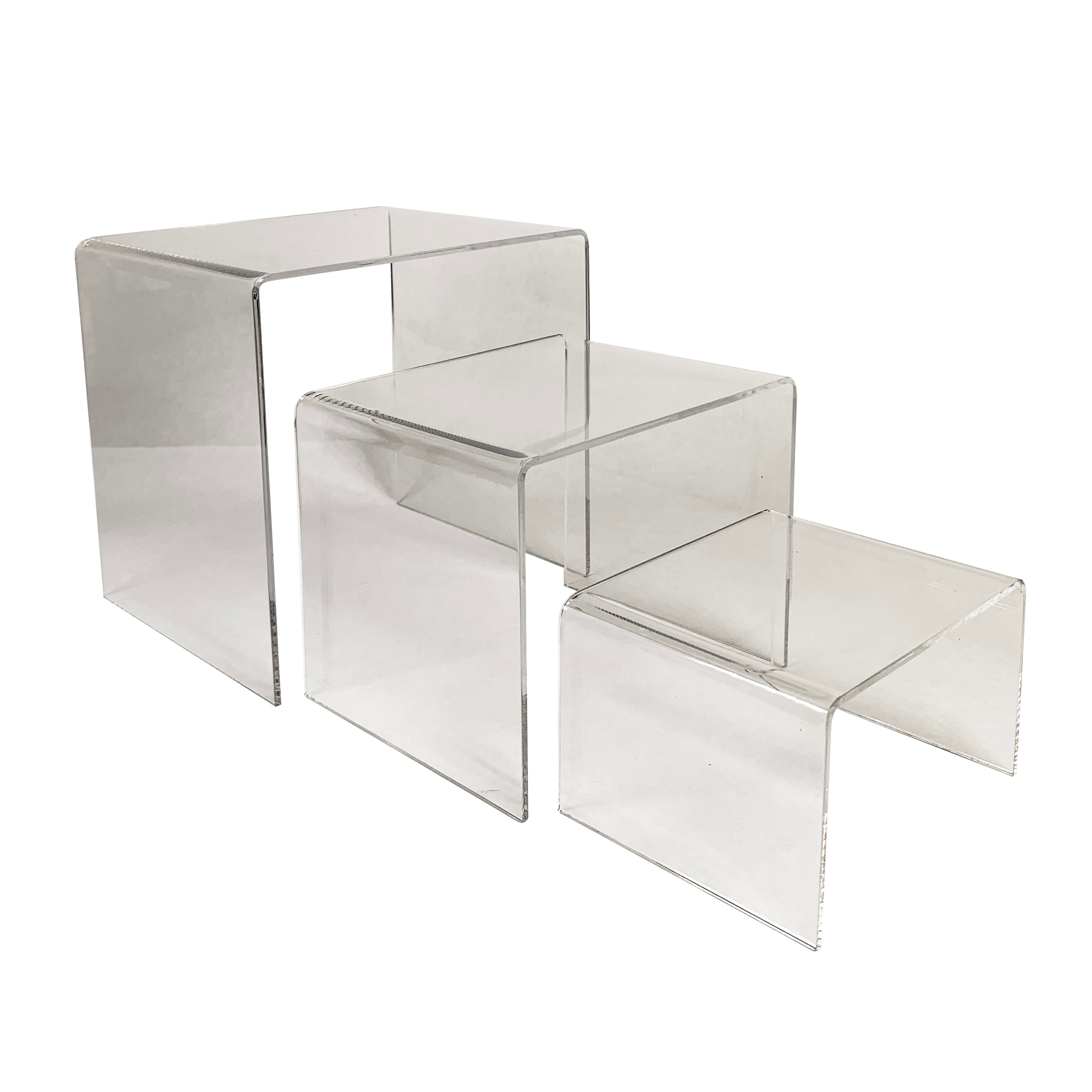 Acrylic Frame Riser Display Acrylic Display Riser Set, Clear, 3 pc – Universal Companies