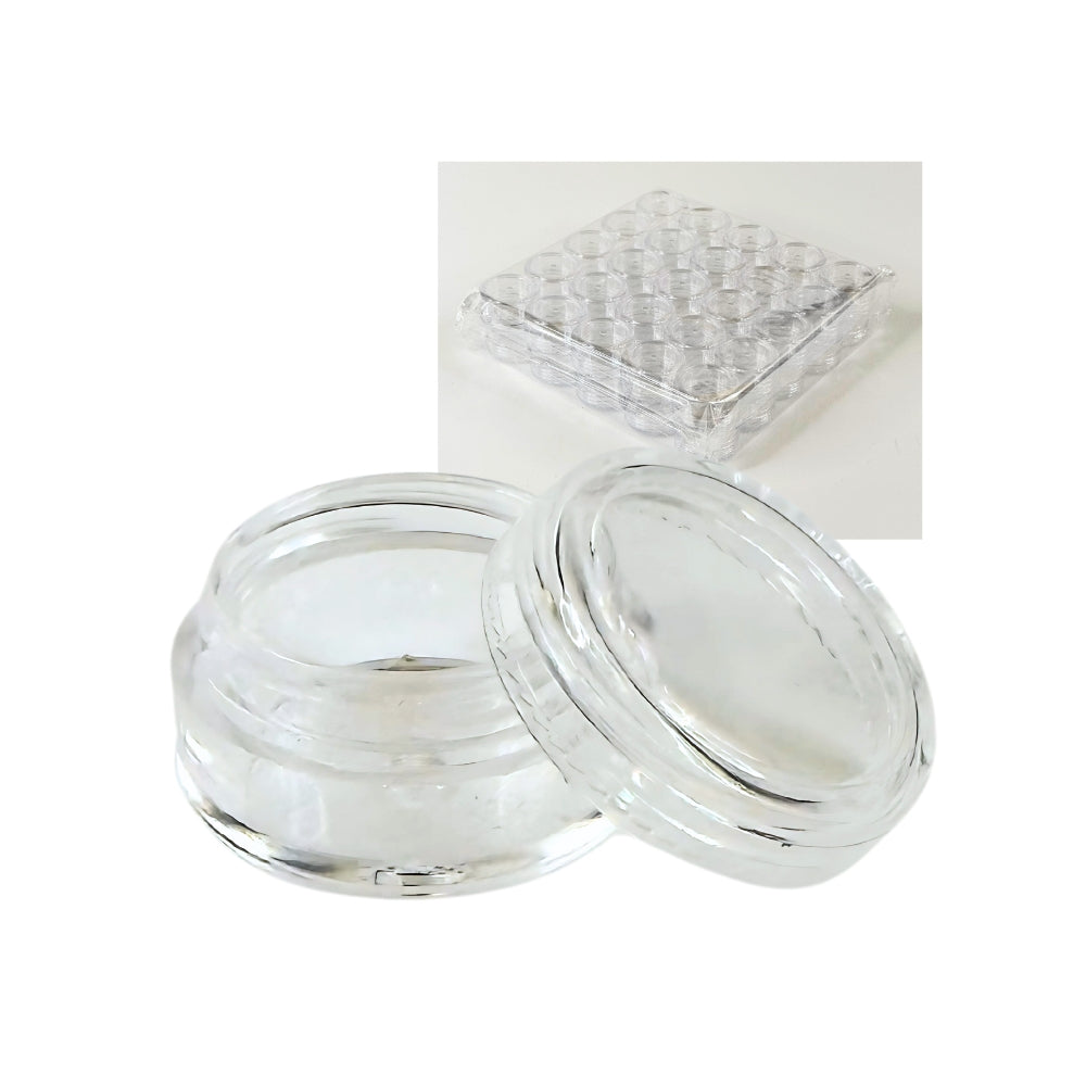 Clear Round Amenity Jar with Lid, .18 oz., 50 ct