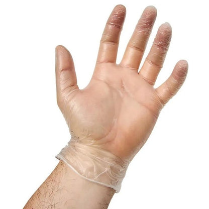 Clear Vinyl Powder Free Gloves, 100 ct