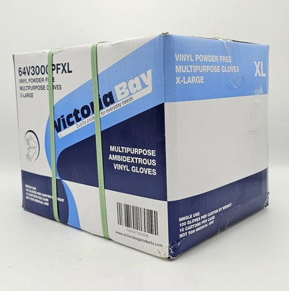 Clear Vinyl Powder Free Gloves, 100 ct