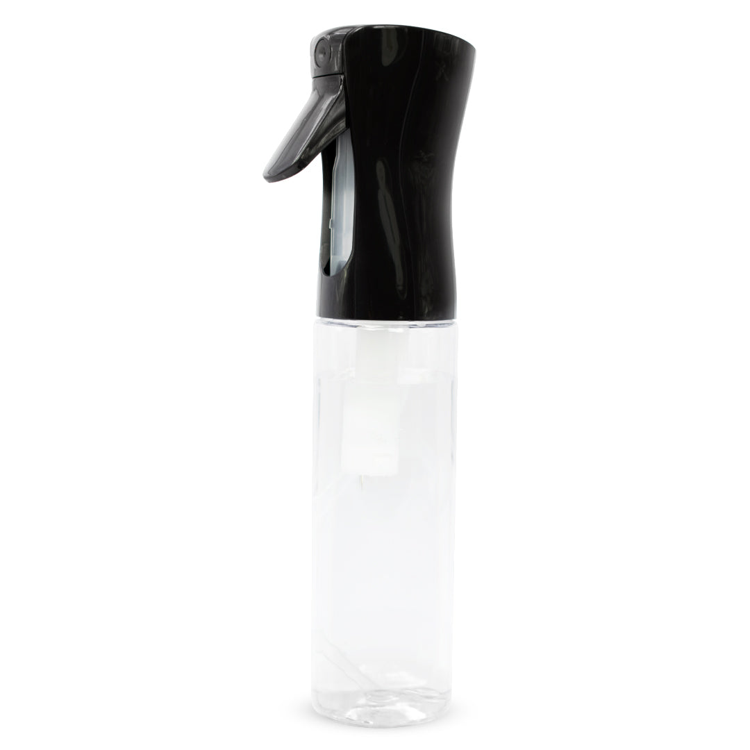 Colortrak Continuous Mist Spray Bottle, Black/Clear, 12 oz