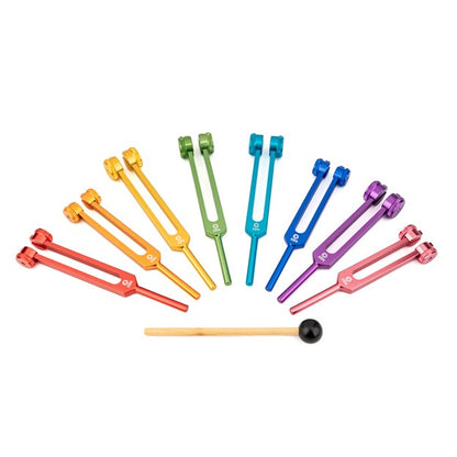 Zen Planetary Chakra Tuning Forks, Set of 8