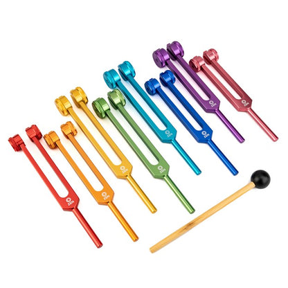 Zen Planetary Chakra Tuning Forks, Set of 8