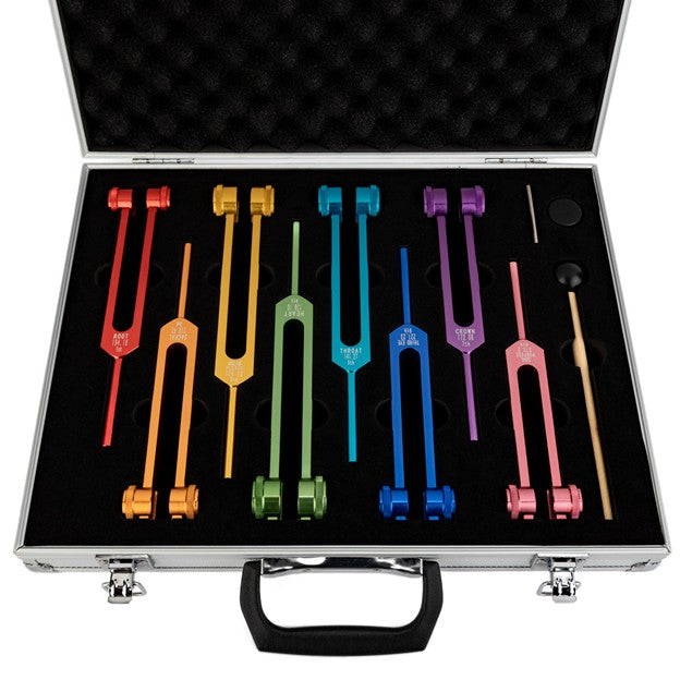 Zen Planetary Chakra Tuning Forks, Set of 8