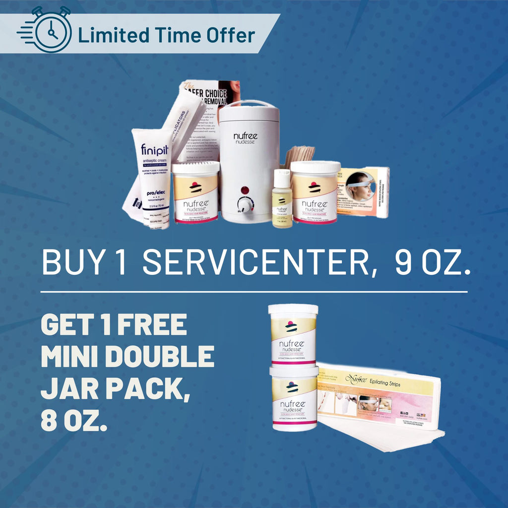 Nufree Buy 1 Pro Servicenter, Get 1 Free Mini Double Jar Pack, 8 oz