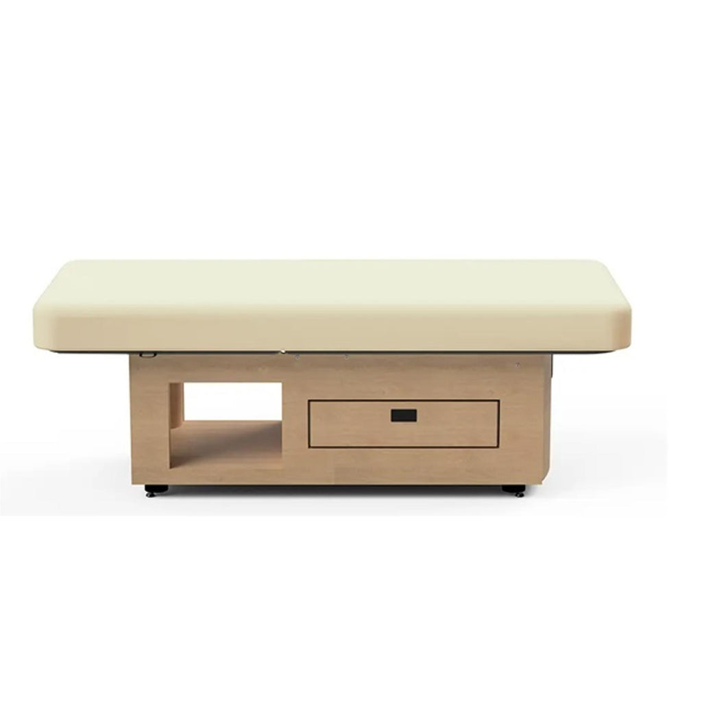 Oakworks Prema E-Nvi Flat Top Table with Open Shelf Base